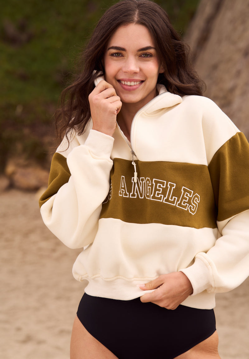 Los Angeles Collared Sweatshirt