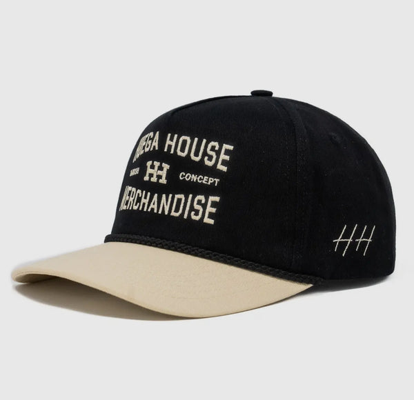 Huega House Range Natural and Black Hat