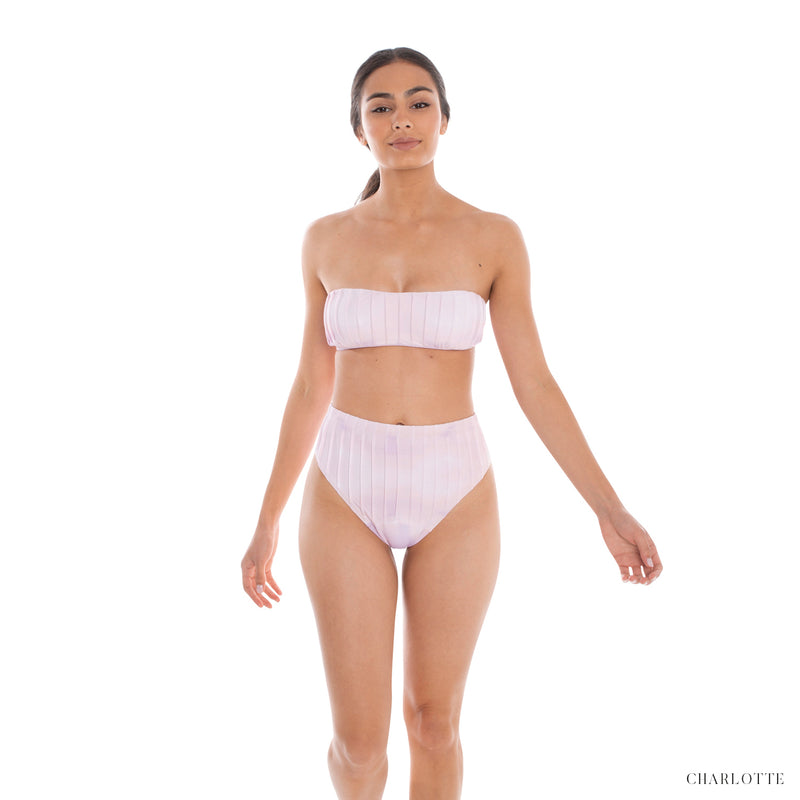 Opal Wash Pintuck Bandeau Top